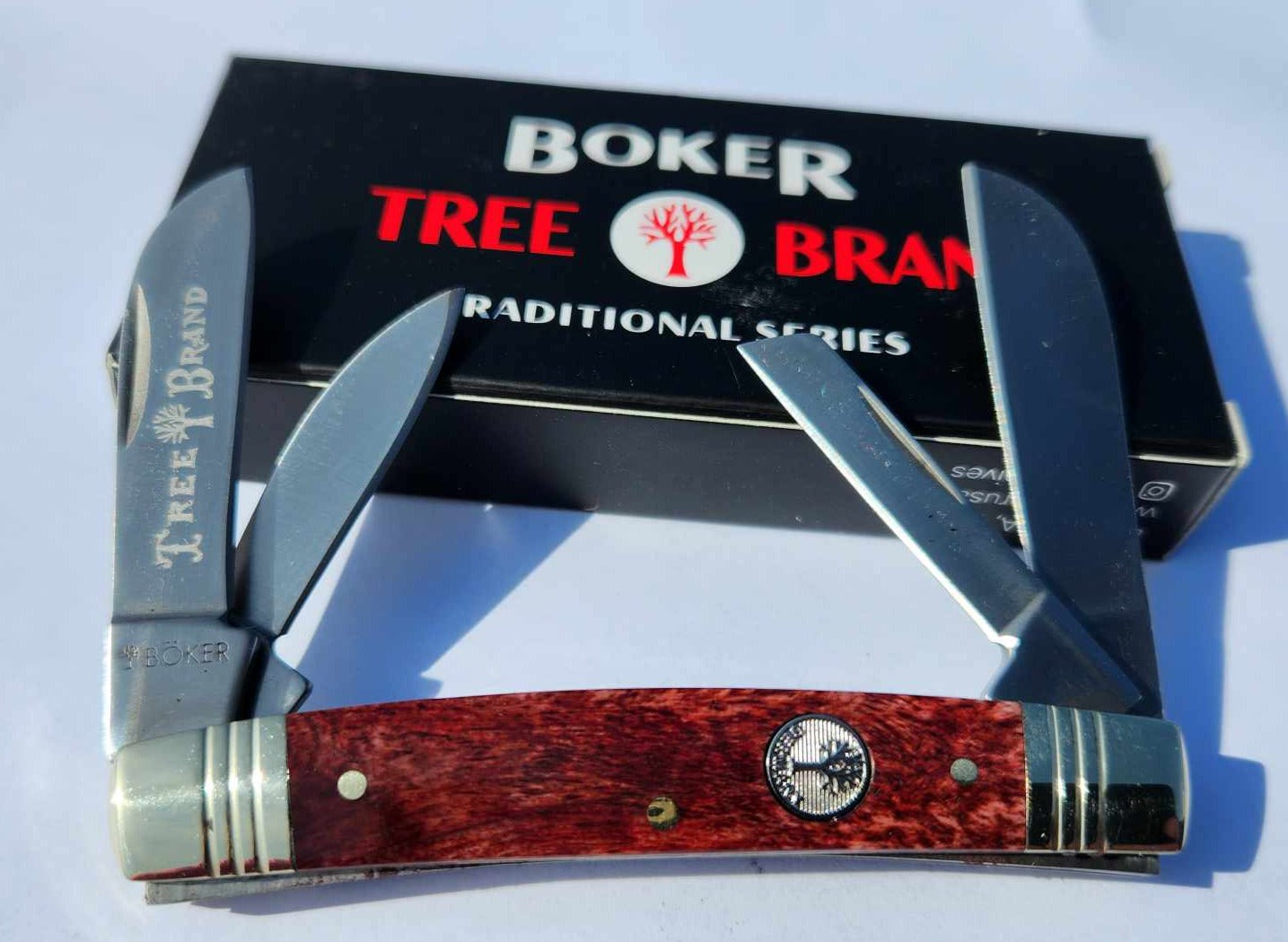 Boker Tree Brand Congress Smooth Brown Bone 1095 Carbon Steel Blades – KY  KNIVES