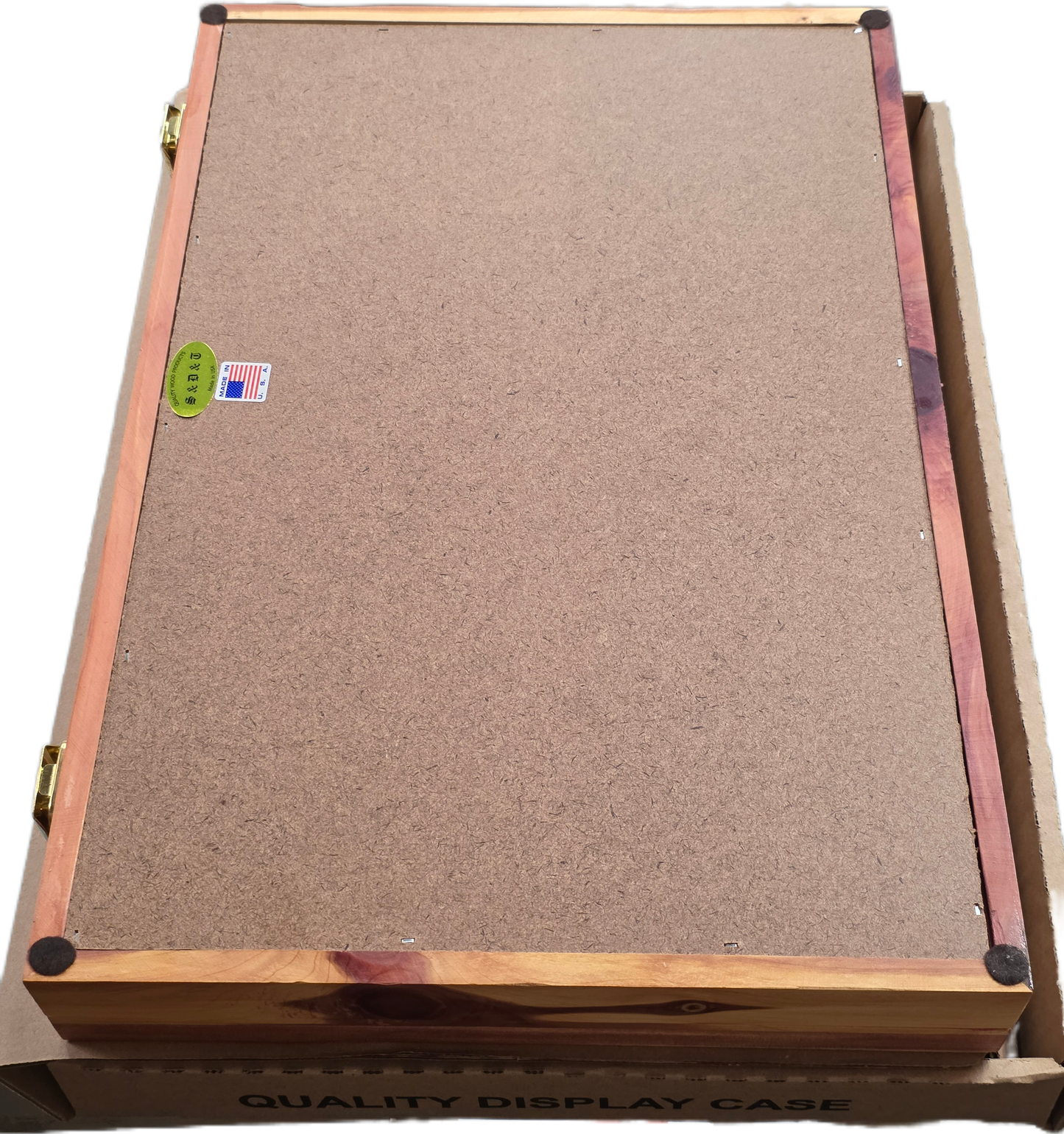 501 - Cedar S&D Enterprise Wood Display Case 18X12X2