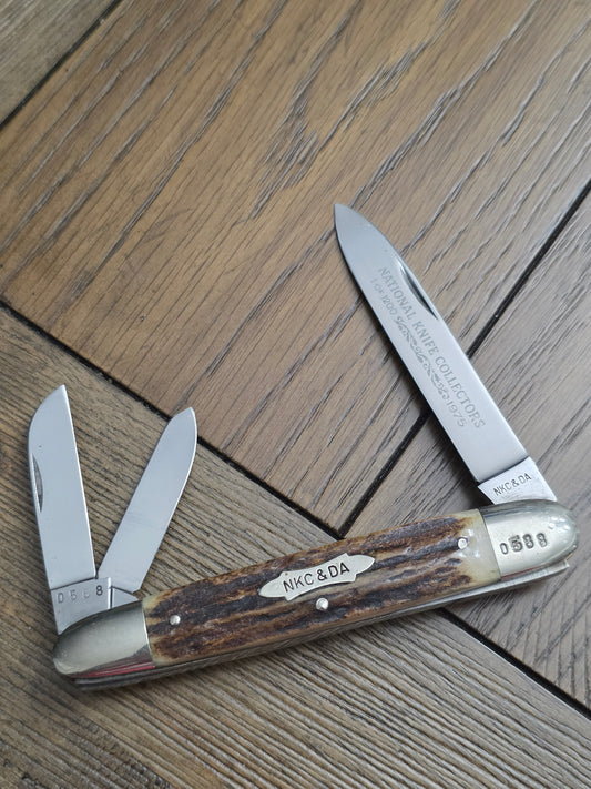 1975 NKC&DA Kissing Krane Cigar Whittler Stag Handle German 1 of 1200