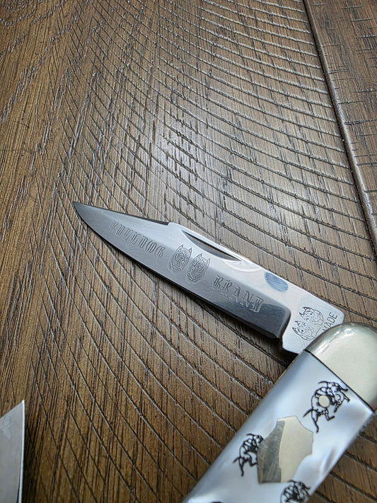 Bulldog Brand Faux Pearl Big Whittler Solingen Made