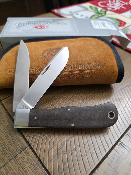 2019 Case XX Tony Bose Bullnose Trapper Knife Ebony Wood 10366 154CM