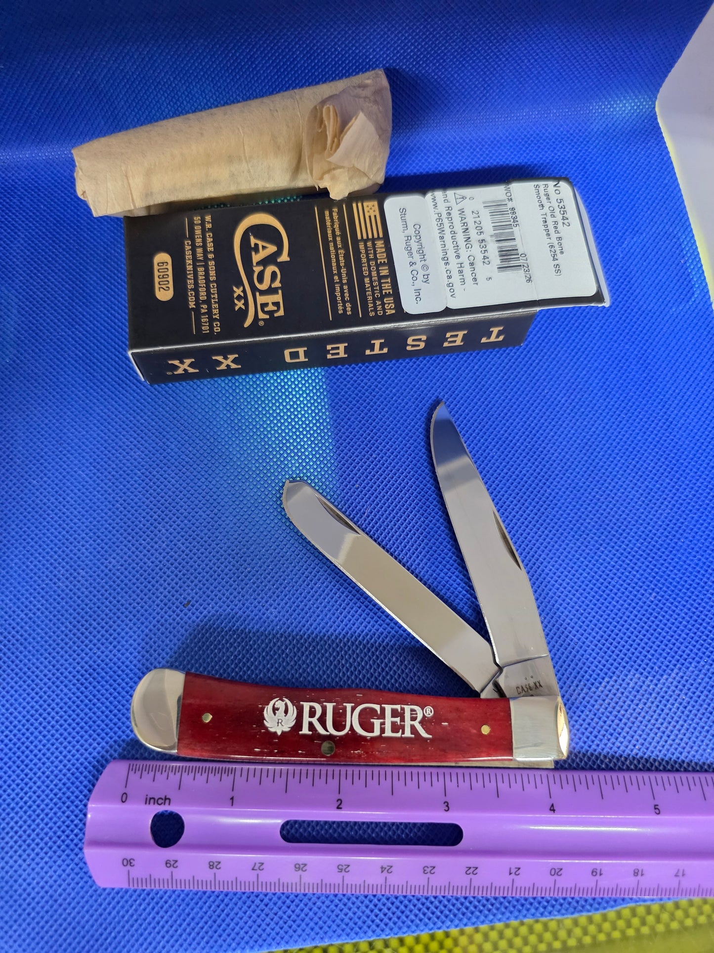 2026 Case XX Ruger Old Red Bone Trapper 53542 NIB