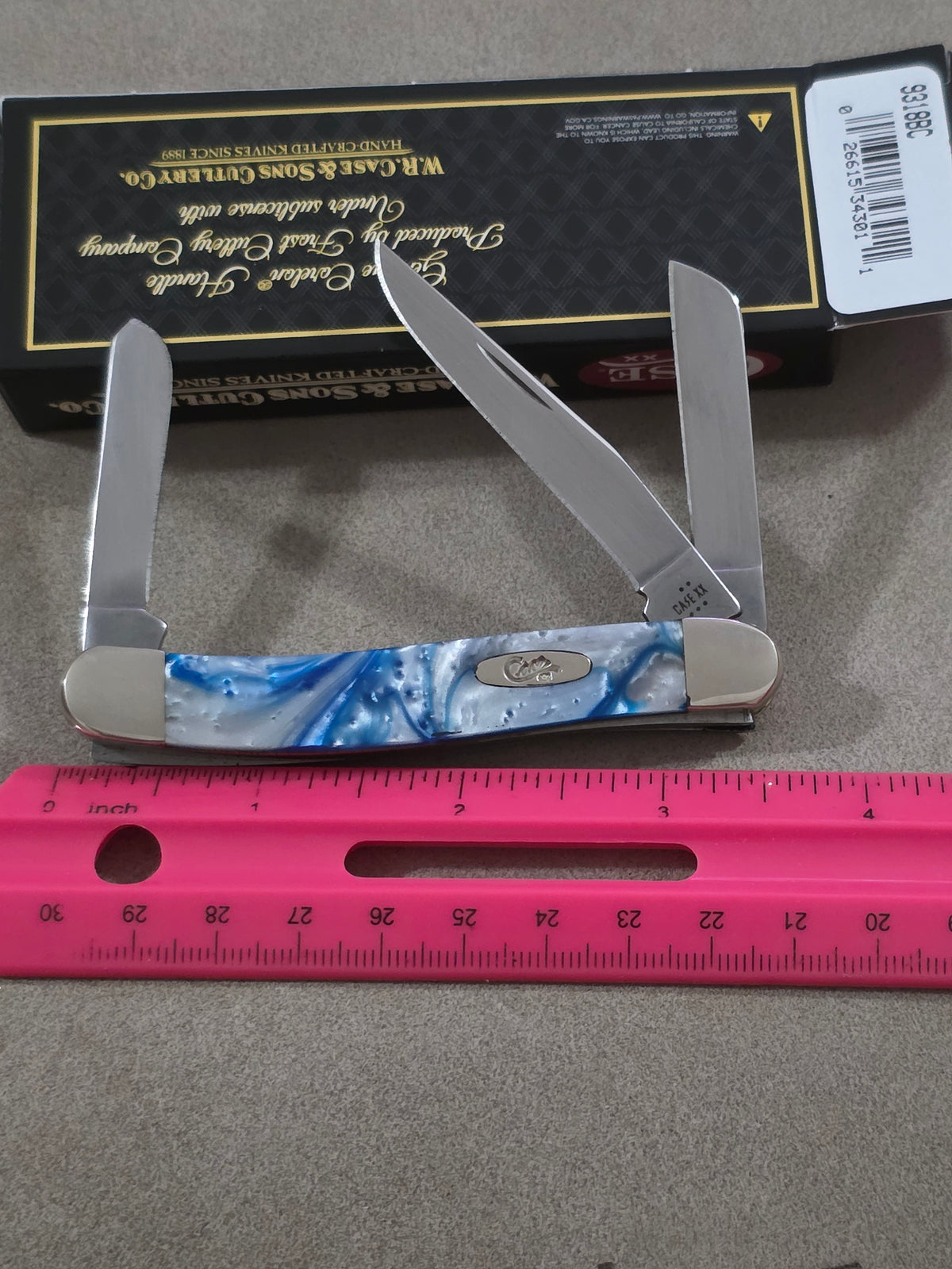 2025 Case XX Blue Cloud Corelon Handle Stockman NIB 9318BC