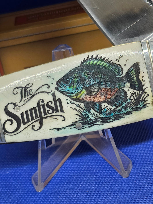 Rough Ryder Sunfish Natural Bone Custom Etched The Sunfish RR139SF Online Only!