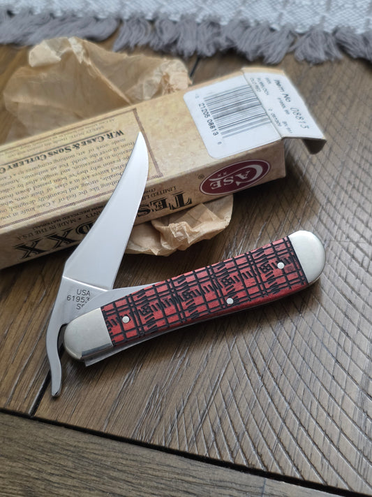 2009 Case XX Red Plaid Russlock old Red 08813