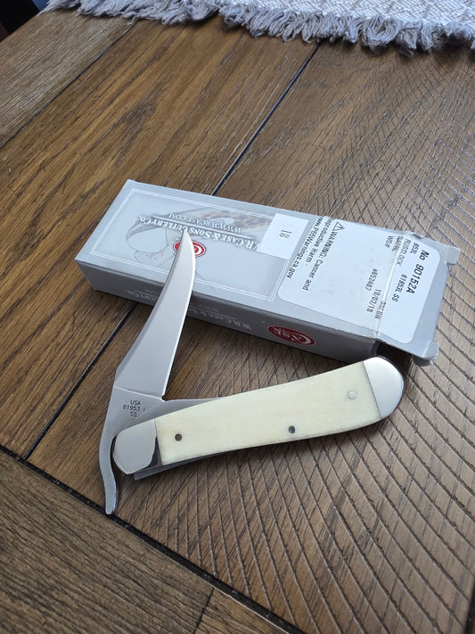 2018 Case XX Natural Bone Russlock Pocket Knife - Harvey's Hardware Exclusive #18 - 90152A
