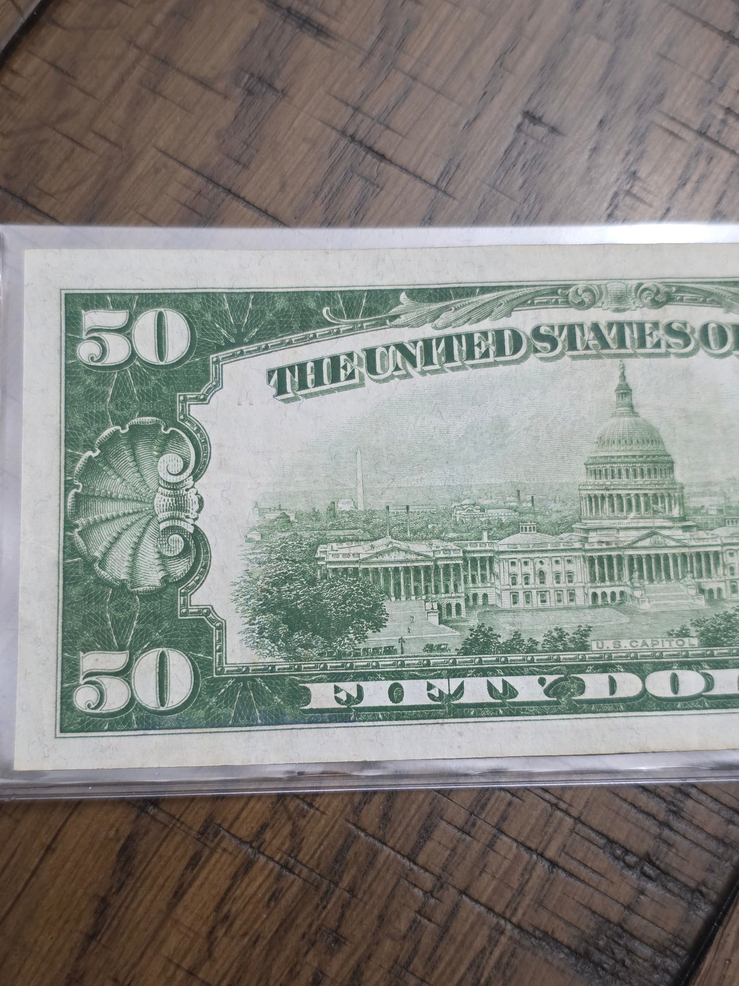 1929 $50 The First National Bank and Trust Company of Muskogee Okalahoma Bank Note