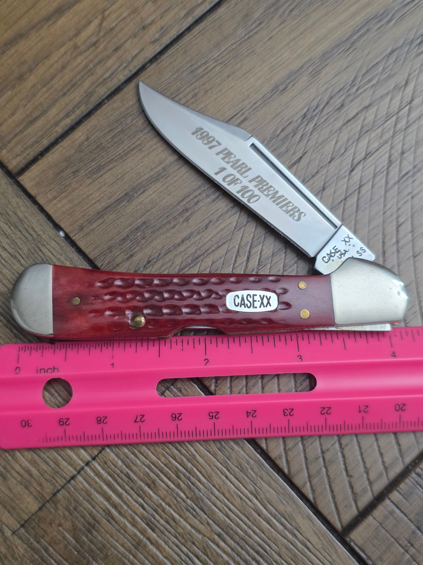 1997 Case XX Copperlock Pearl Premiers 1 of 100 3 Floating Dots No Box