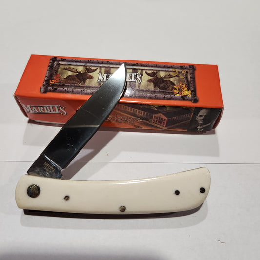 Marbles Sod Buster Jr. MR579 Smooth White Bone Second Amendment Knife