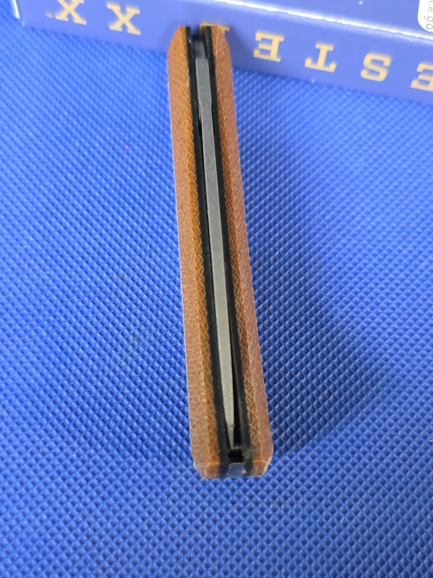 2026 Case XX Crossroads Natural Canvas Laminate w/ Black G-10 Liners 18074 Exclusive DLT Trading