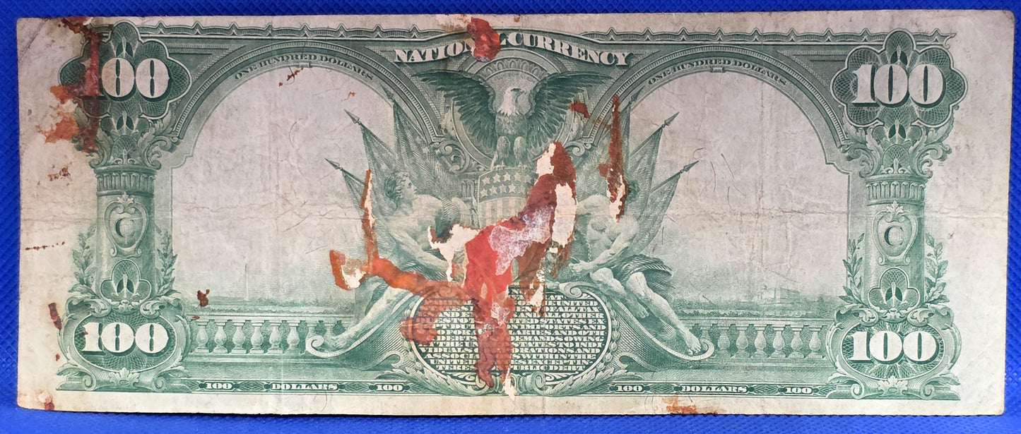 1902 Series $100 Lexington KY Bank Note First & City National Bank Large Size