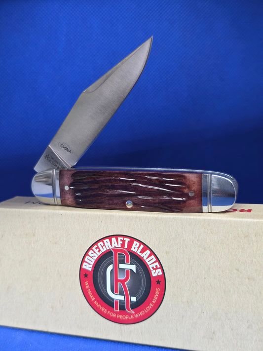 RoseCraft Birchfield Camp Jack Brown Jigged Bone RCT034-BJB