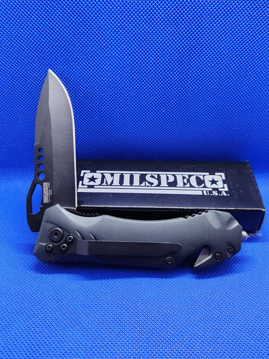 Milspec USA Orange EMS Pocket Knife YC-S-8310-OR