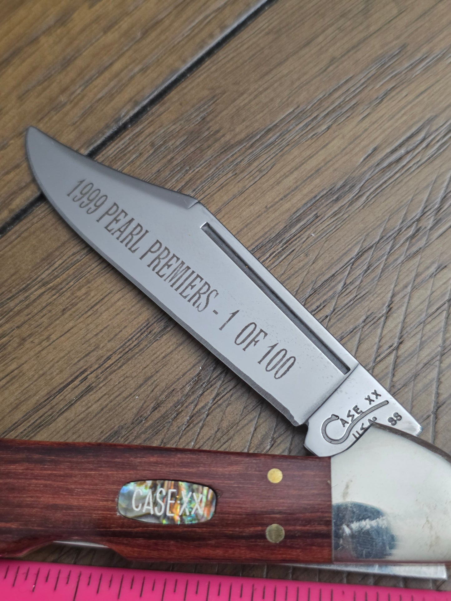 1999 Case XX Copperlock Pearl Premiers 1 of 100 1 Floating Dot No Box