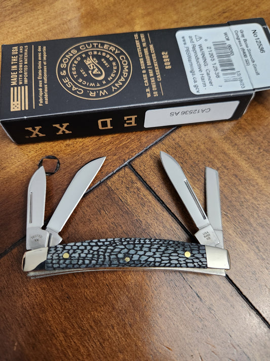 Case XX 6468 Alligator Skin Smooth Gray Bone Congress 1 of 500 CA12536AS