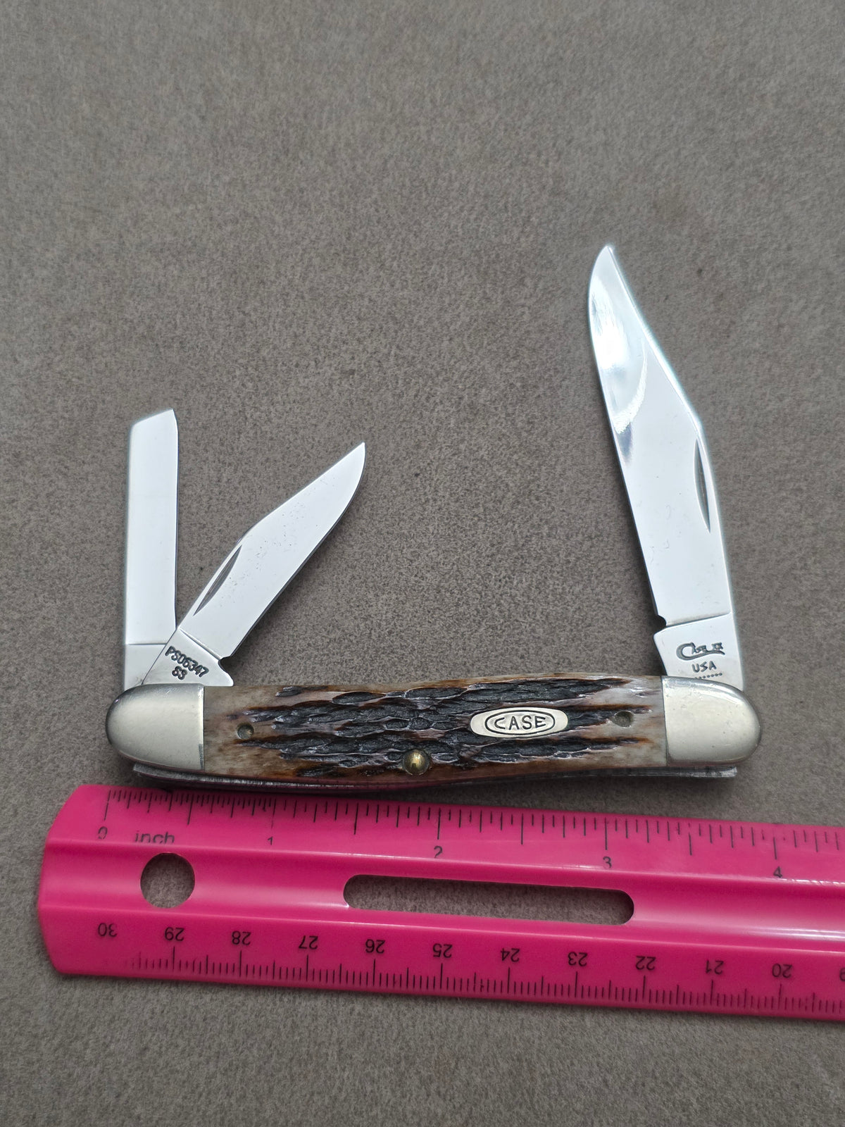 1993 Case XX PS06347 47 Pattern Whittler Sugar Bone Handles