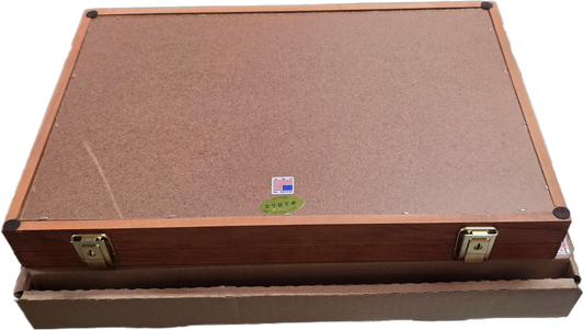Knife Display - 502 - Cherry - S&D Enterprise Wood Display Case 18X12X2