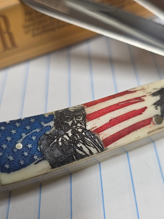 Rough Ryder 2026 Trump Knife FAFO Custom Etched RR22034W - FAFO