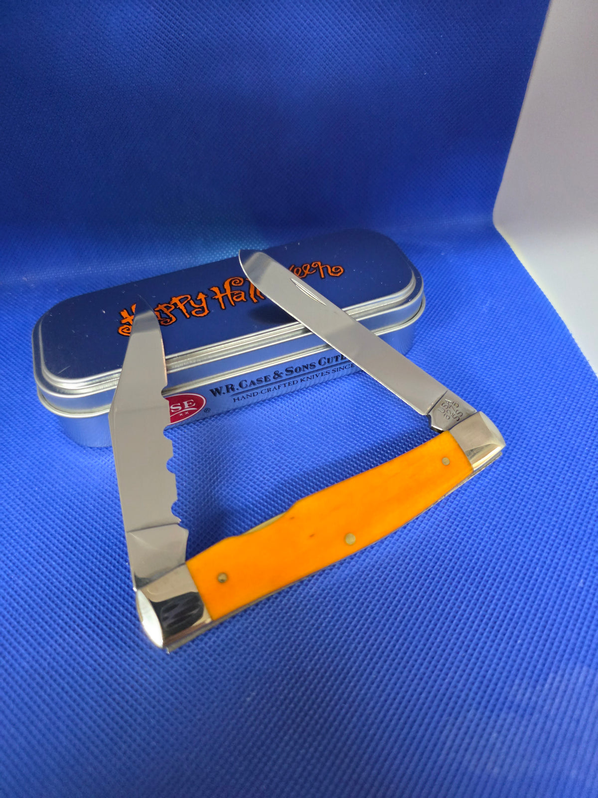 2015 Case XX Smooth Persimmon Orange Bone Halloween Moose 6275 10554