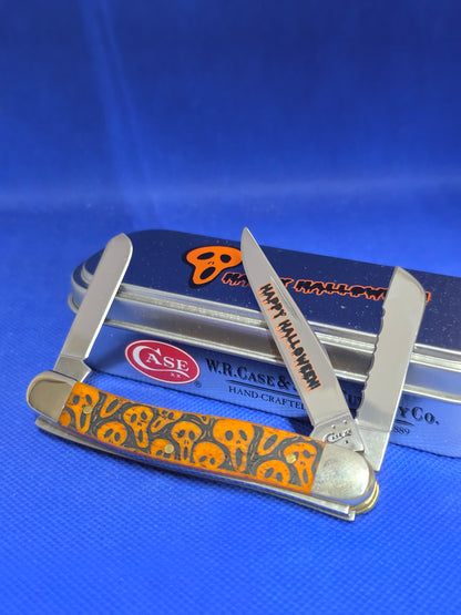 2016 Case XX Smooth Persimmon Orange Stockman Halloween Knife 10563