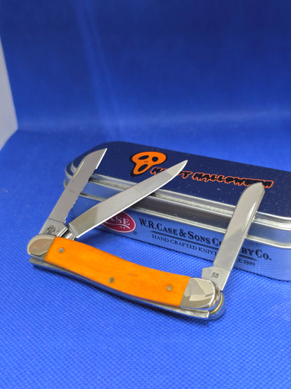 2016 Case XX Smooth Persimmon Orange Stockman Halloween Knife 10563