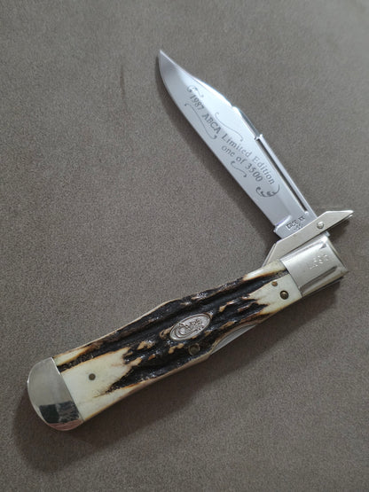 1987 Case XX Stag Handle Coke Bottle Swing Guard 51050 LSSP