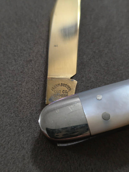 1981 Fight'n Rooster Mother of Pearl Lockback Whittler Tar Heel Cutlery Club