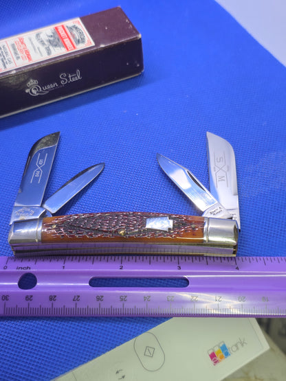 Queen Steel Schatt & Morgan Amber Worm Groove Bone Congress 044331 S-8
