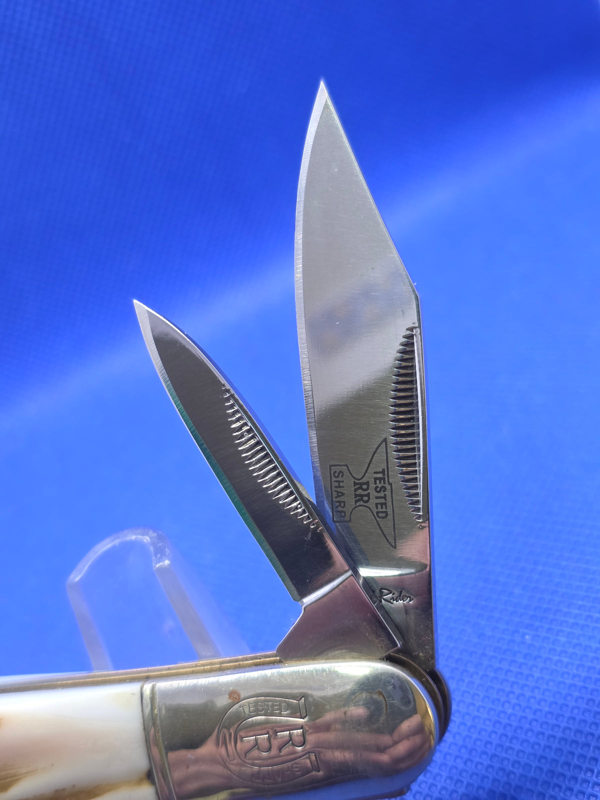 Rough Ryder - Bark Pearl Barlow Knife - Rare Find