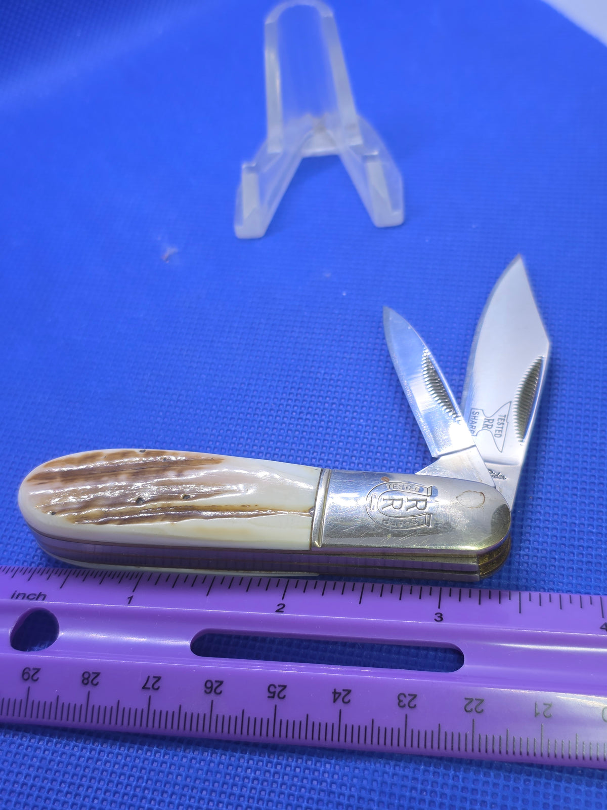 Rough Ryder - Bark Pearl Barlow Knife - Rare Find
