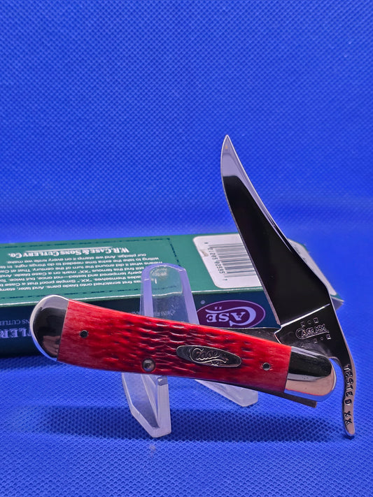 2001 Case XX Tested Red Bone Russlock NIB 02595