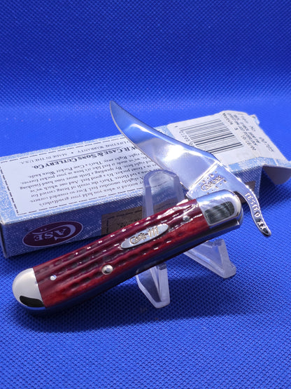 2000 Case XX Pocket Worn Red Bone Russlock 111 Shield NIB 00785