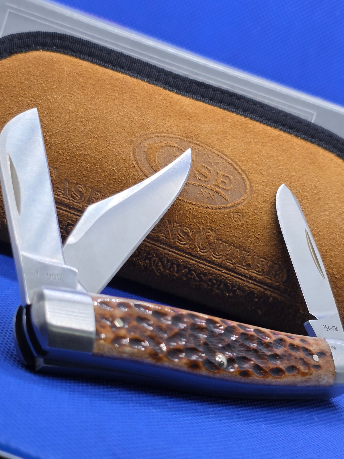 2018 Case XX Tony Bose Premium Stockman Brown Bone 154CM - 07429