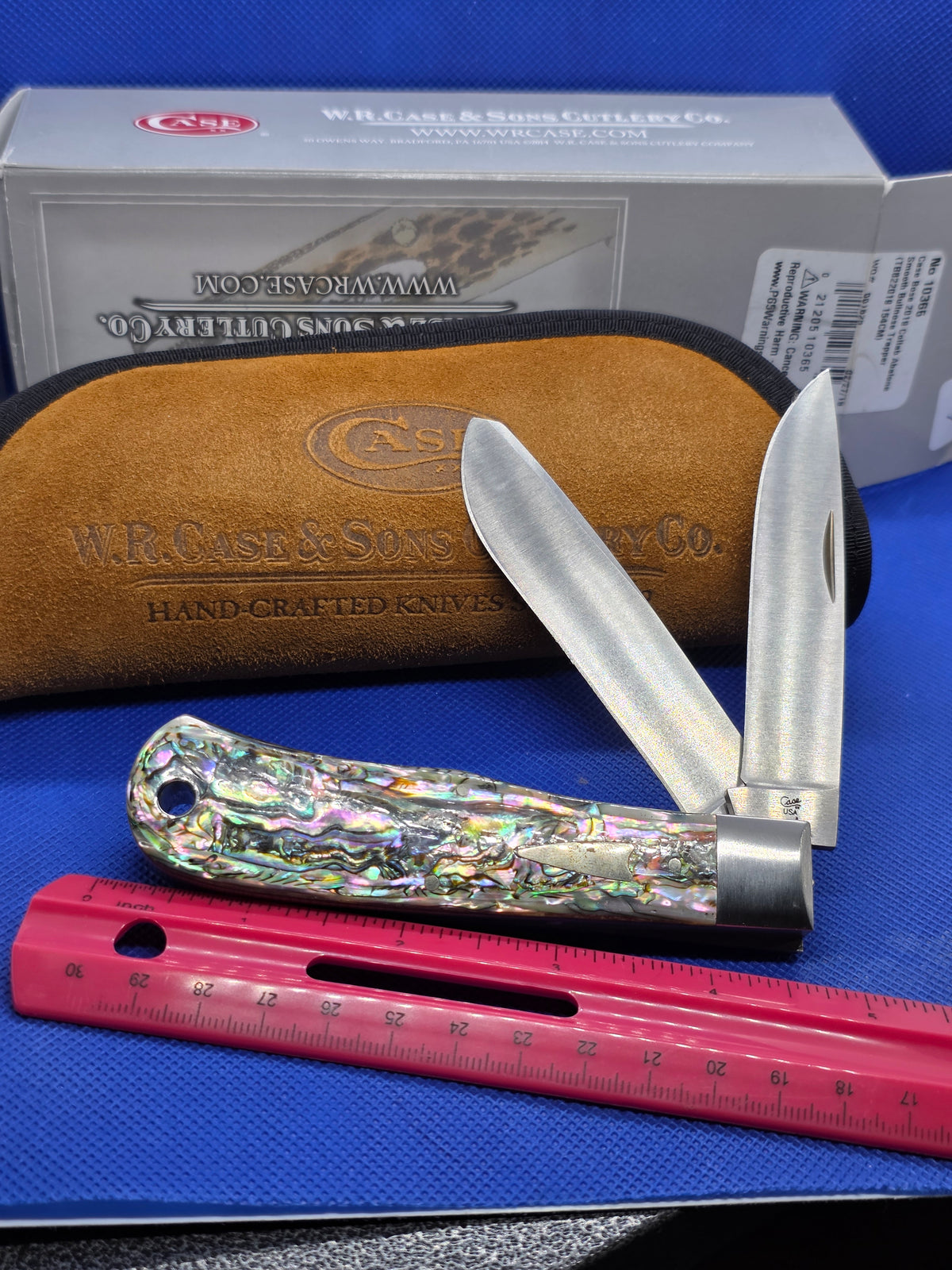 2019 Case XX Tony Bose Smooth Bullnose Trapper Abalone 10365
