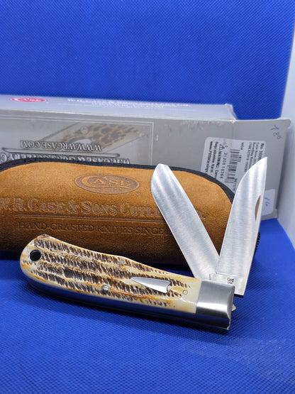 2019 Case XX Tony Bose Standard Bullnose Trapper Bone Stag 10364