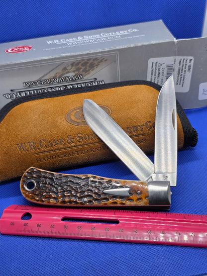 2019 Case XX Tony Bose Standard Bullnose Trapper Brown Bone 10365