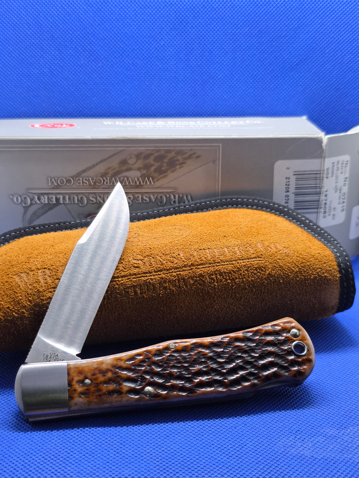 2016 Case XX Tony Bose Wilfred Lockback Hunter Brown 07415