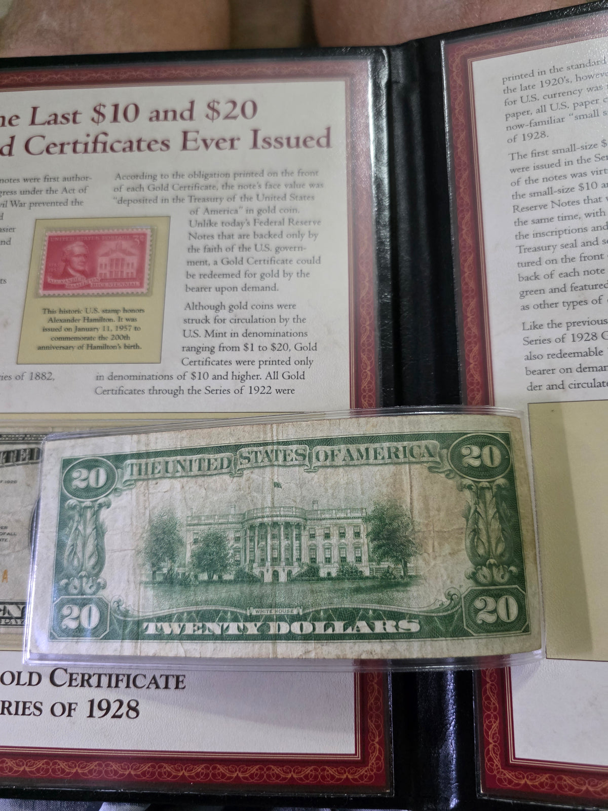 1928 $10 & $20 Gold Certificate Set in VG condition