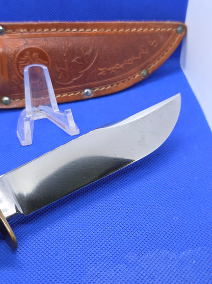 Marbles Gladstone Michigan Stag Fixed Blade Hunting Knife with Sheath