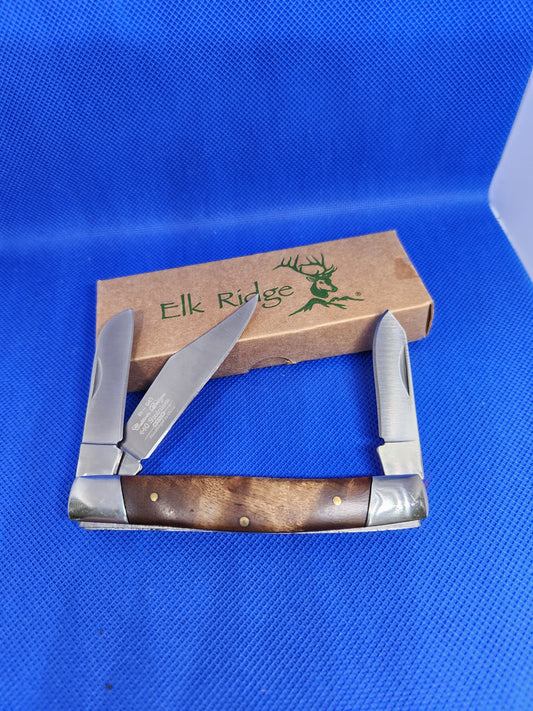 Elk Ridge - Brown Wood - 4" Stockman ER-043BW