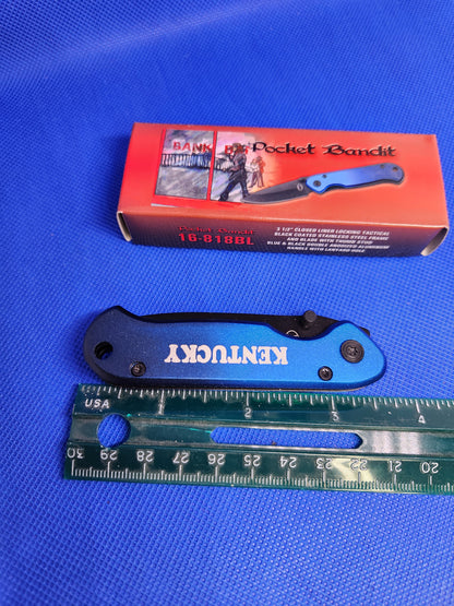 Kentucky Blue Pocket Knife with liner lock