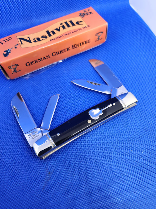 The Nashville - 4 Blade Congress 3.5" - Black Synthetic Handle - EM2567011BK