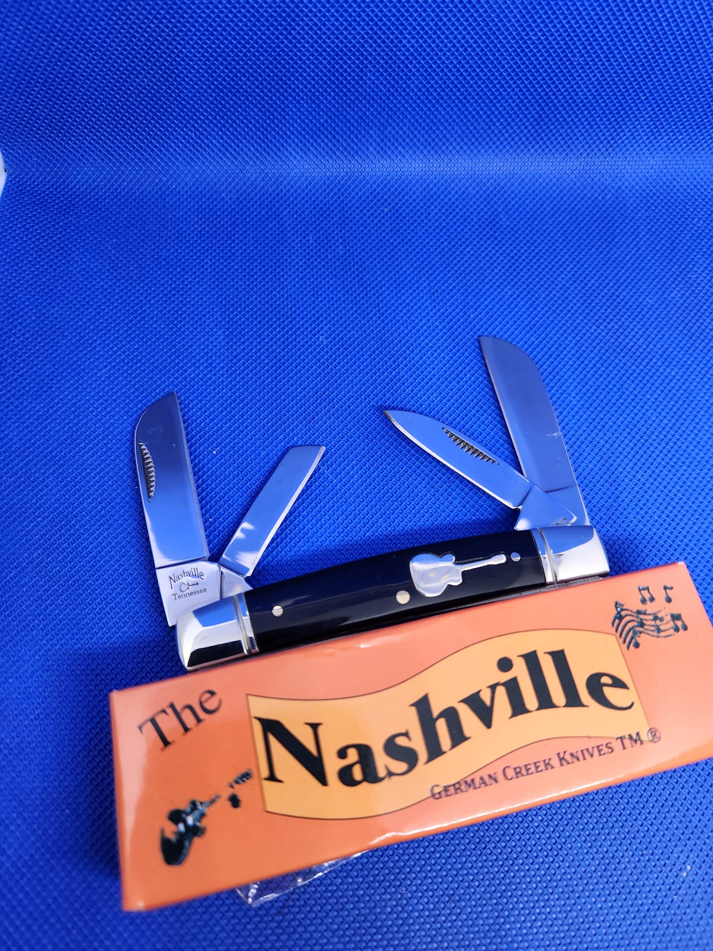 The Nashville - 4 Blade Congress 3.5" - Black Synthetic Handle - EM2567011BK