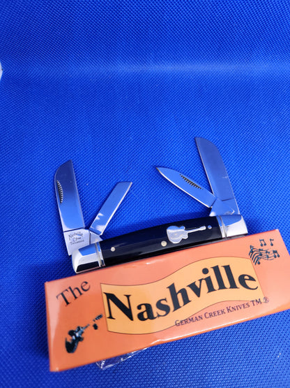 The Nashville - 4 Blade Congress 3.5" - Black Synthetic Handle - EM2567011BK