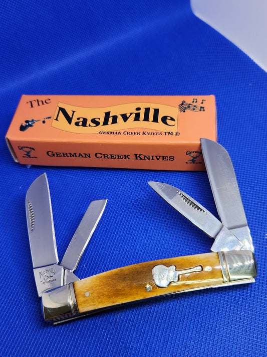 The Nashville - 4 Blade Congress 3.5" - Smooth Antique Bone Handle - EM2567011ABN