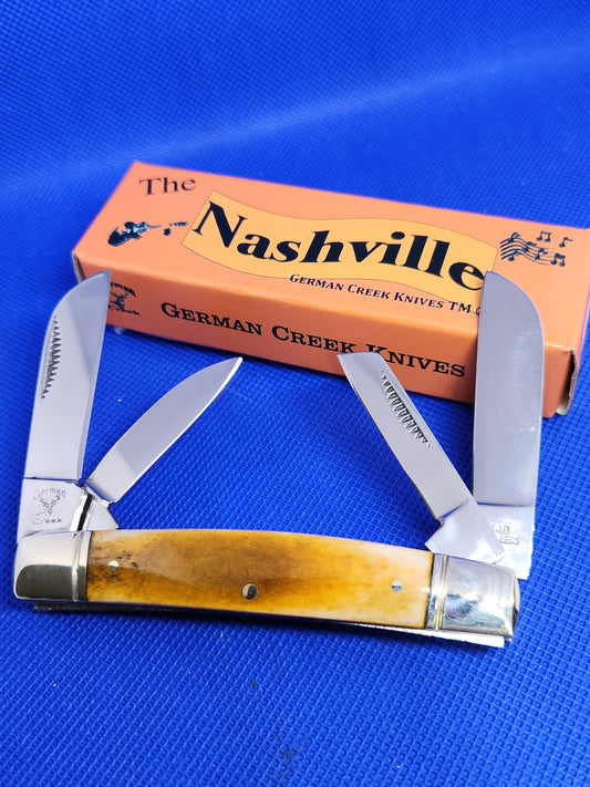 The Nashville - 4 Blade Congress 3.5" - Smooth Antique Bone Handle - EM2567011ABN