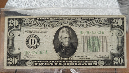 1934 A $20 Federal Reserve Note Good Condition