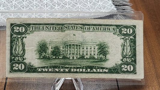 1934 A $20 Federal Reserve Note Good Condition