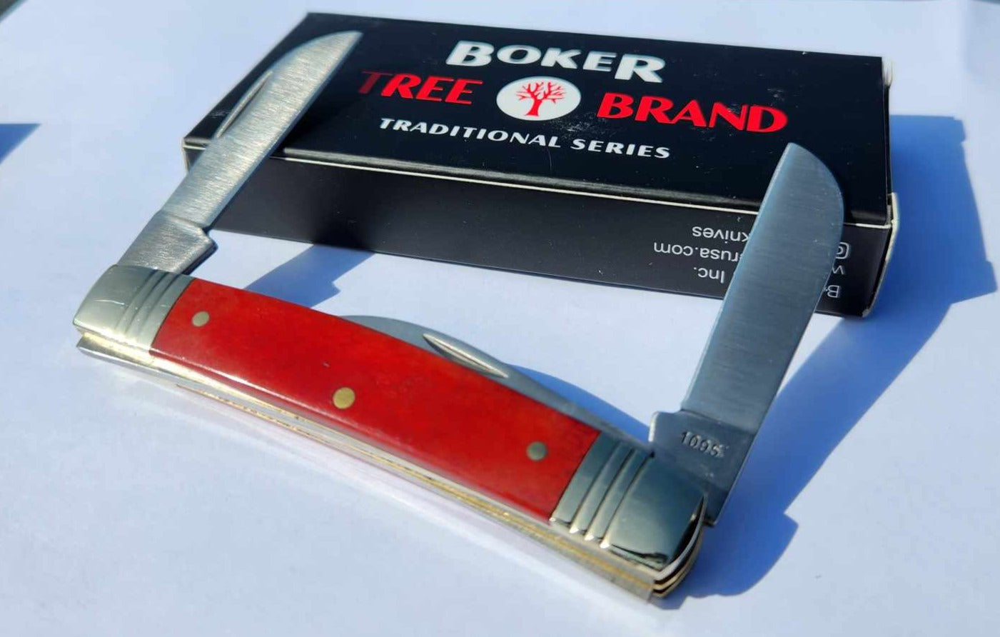 Boker Tree Brand Congress Smooth Red Bone 1095 Carbon Steel Blades – KY  KNIVES