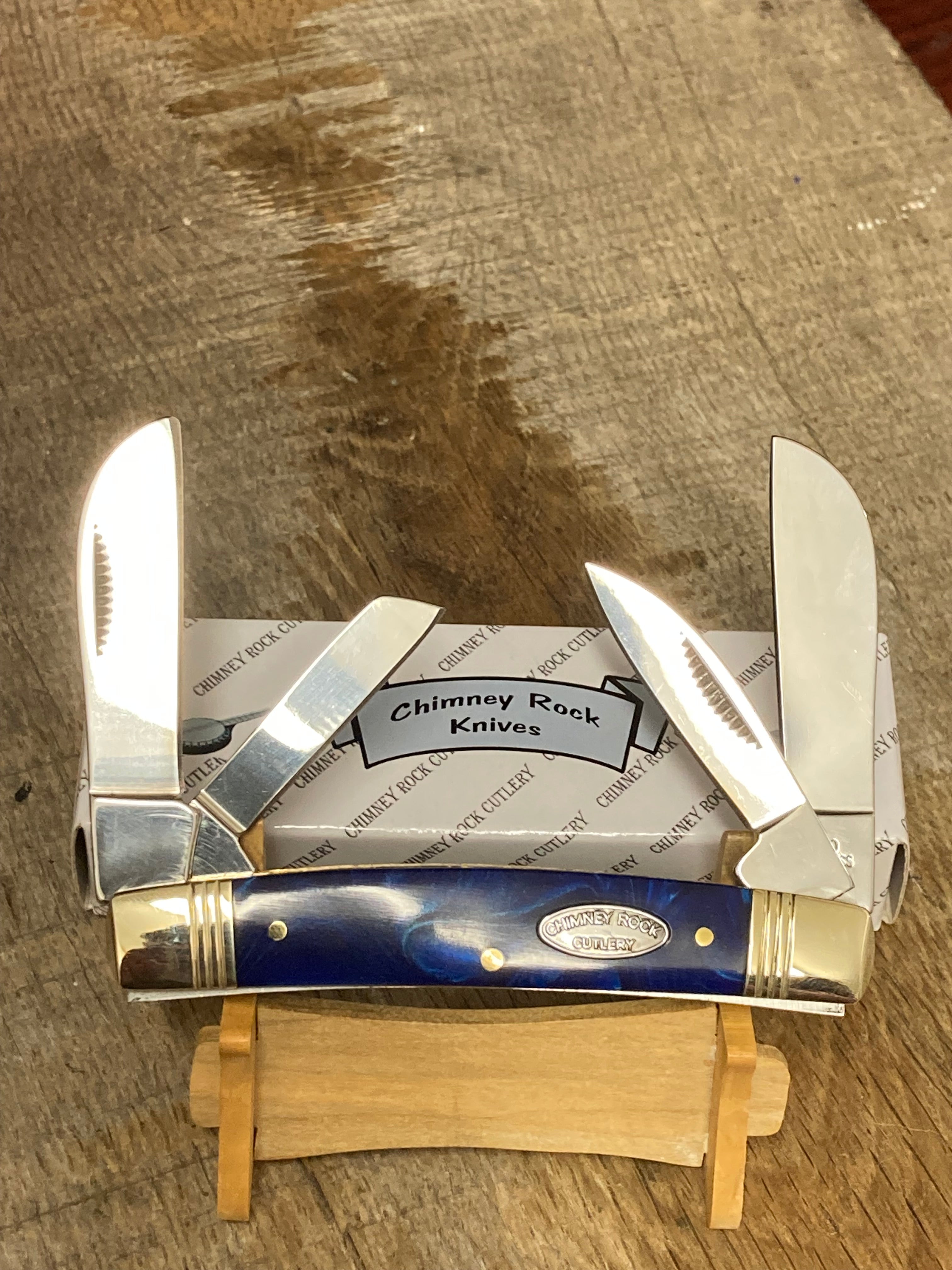 Chimney Rock Cutlery 4 Blade Congress Blue Pearl – KY KNIVES